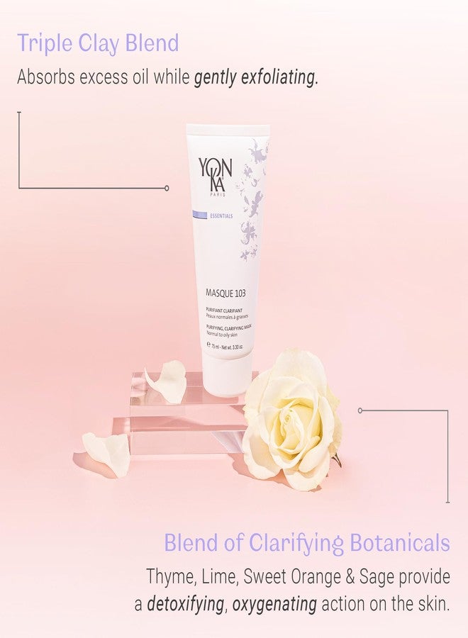 Yonka Masque 103 | Clay Face Mask | Clarify Skin and Tighten Pores with Botanical Extracts and Triple Clay Blend | Oily and Acne Prone Skin | Paraben-Free | 3.30 oz - Image 5
